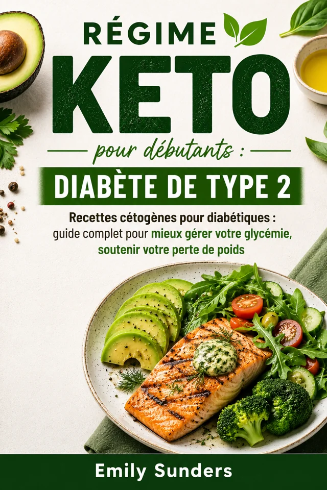 Couverture — Régime keto pour débutants — Diabète de Type 2