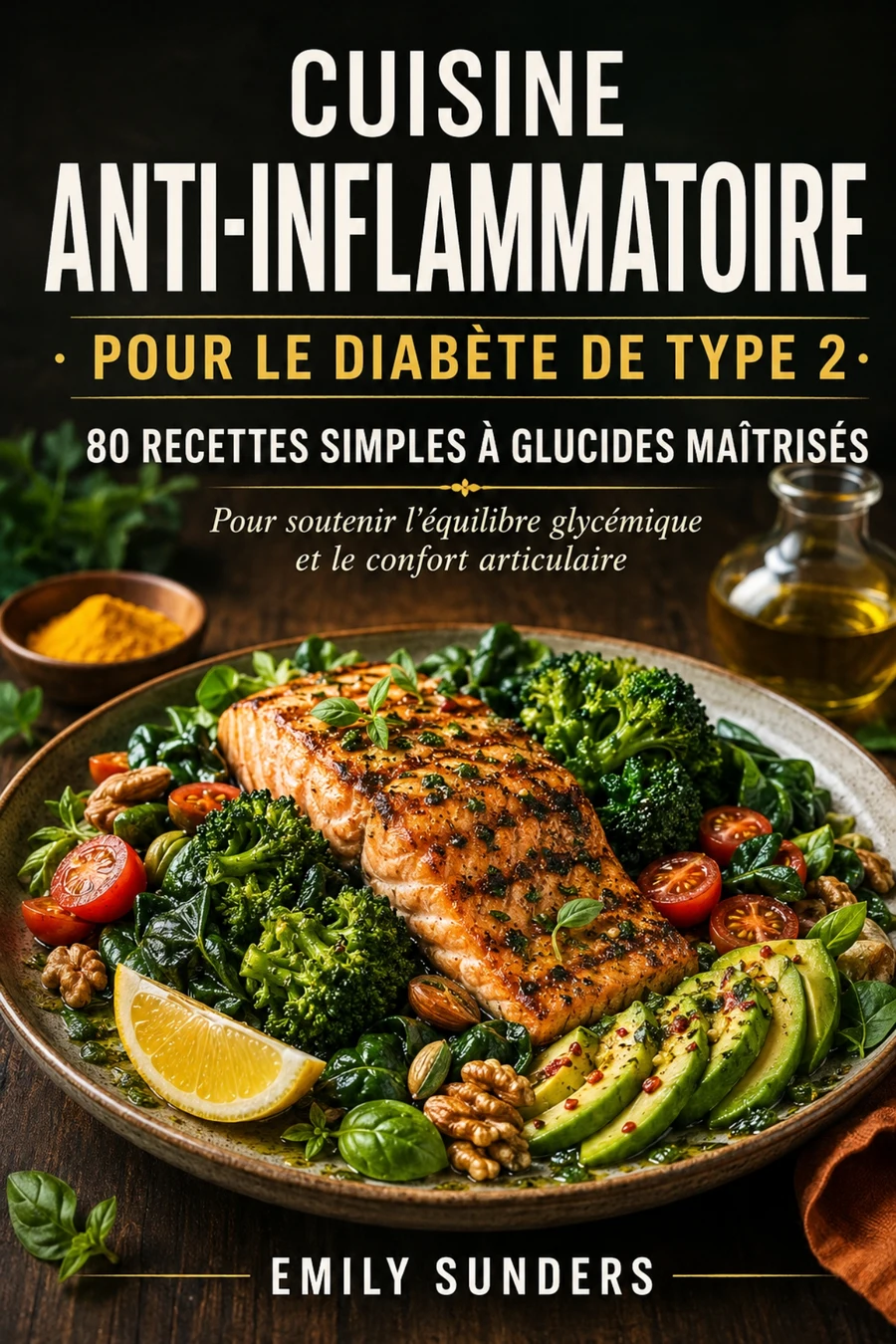 Couverture — Cuisine anti-inflammatoire pour le diabète de type 2