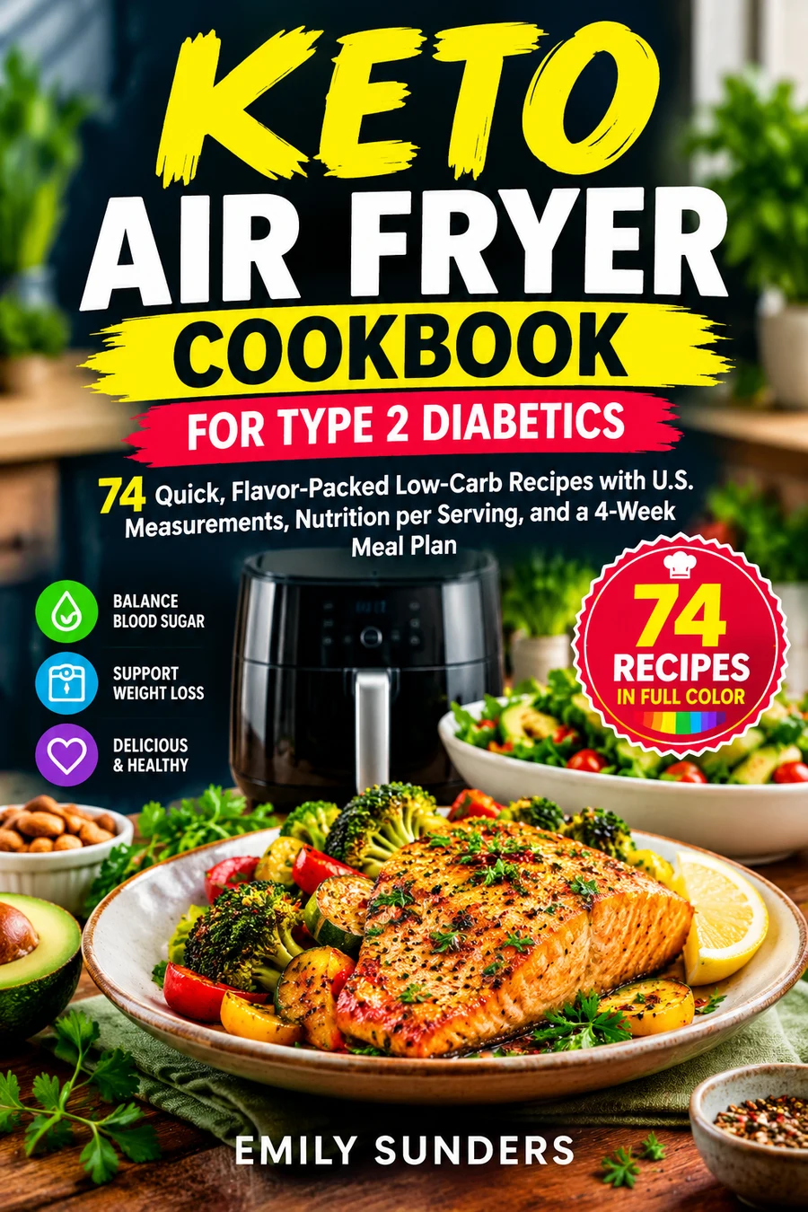 Couverture — Keto Air Fryer Cookbook for Type 2 Diabetics