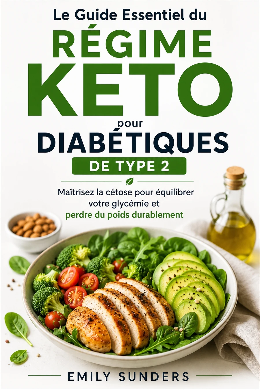 Couverture — Le Guide Essentiel du Régime Keto pour Diabétiques de Type 2